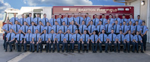 class photo of 160th TEEX Recruit Firefighter Academy