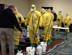 decontamination wearing PPE, TEEX