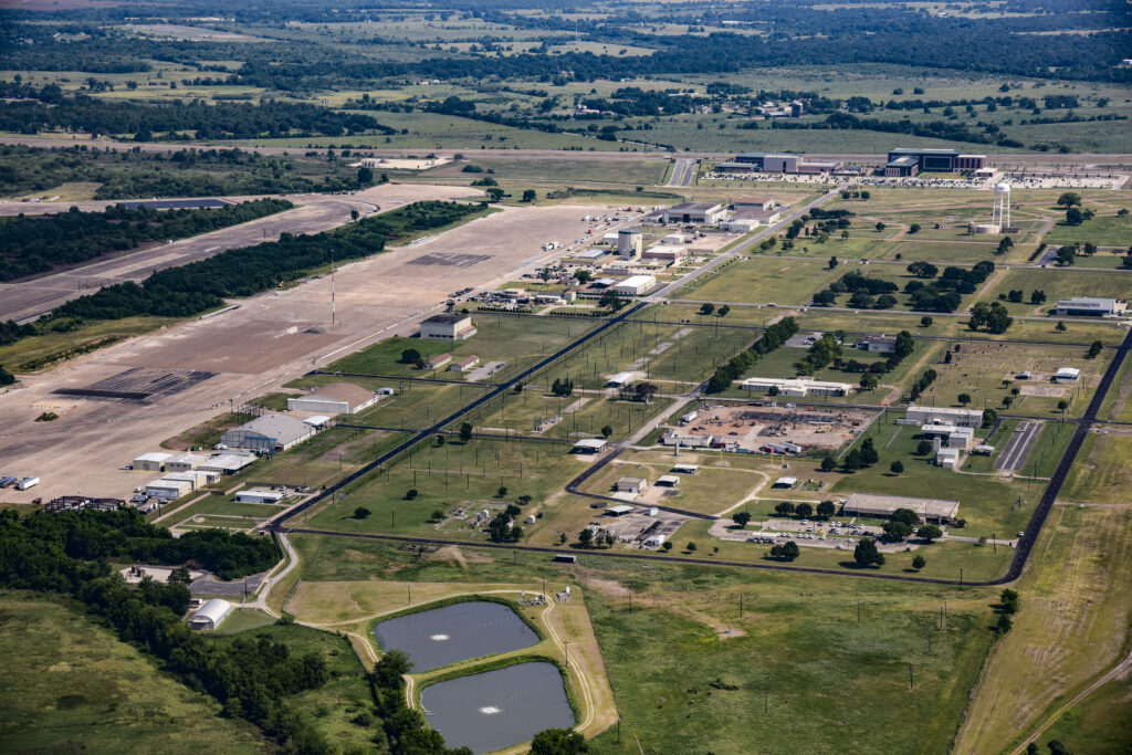 An aerial view of Texas A&M RELLIS.