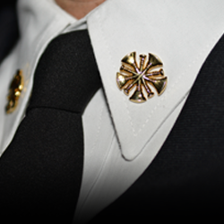 fire leadership lapel pin